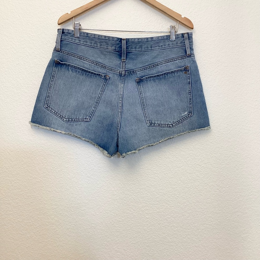 Madewell Relaxed 30 (US 10) Denim Distressed Shorts Women’s High Rise ND697 - Picture 5 of 14